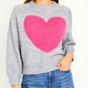 Girls Old Navy Heart Sweater Size Medium